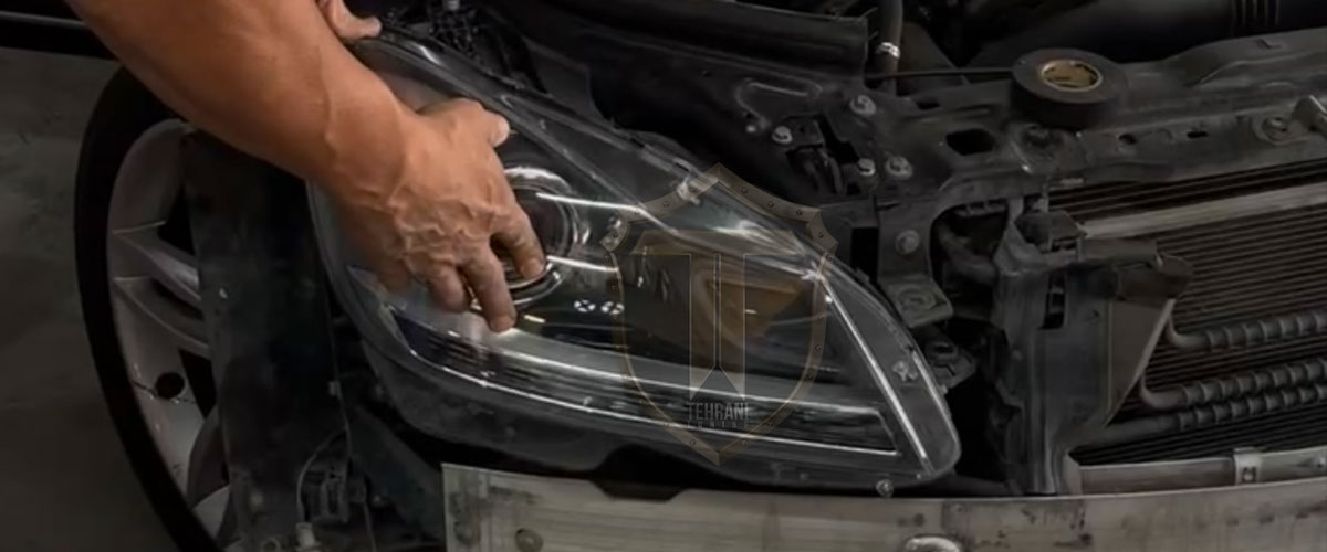 چراغ جلو بنز C200 2014